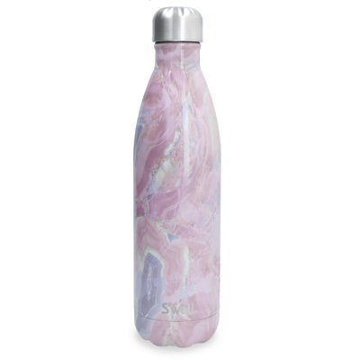 Rackhams Pink Geode Rose Bottle, 750Ml - Stainless Steel - Water Bottle - Image 6