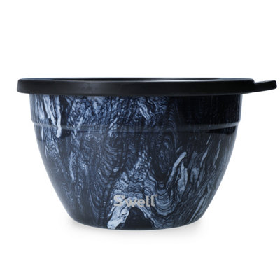 Swell S'well Azurite Marble Salad Bowl Kit, 1.9L Blue