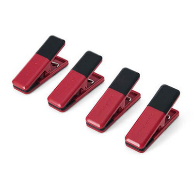 B&Q -  Set Of 4 Kitchen Clips Empire Red