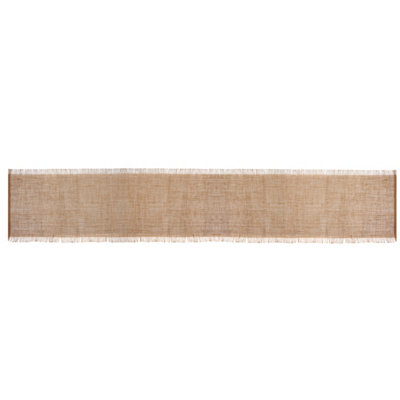 B&Q -  Frayed Jute Table RunnerNatural230 X 33Cm