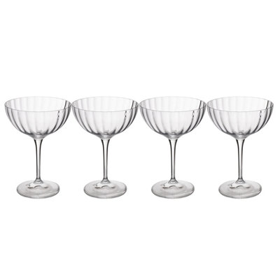 Mikasa Treviso 4-Piece Crystal Coupe Glass Set, 300ml - Image 5