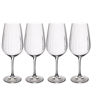 Mikasa Treviso Clear Glass Red Wine Glasses Dishwasher Safe 600Ml Gift Boxed Pack Of 4 from B&Q
