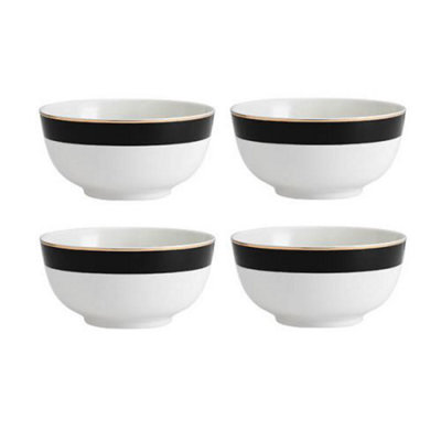 MIKASA Luxe Deco 4pc Fine China Cereal Bowl Set, 14cm, Gift Boxed - Image 9