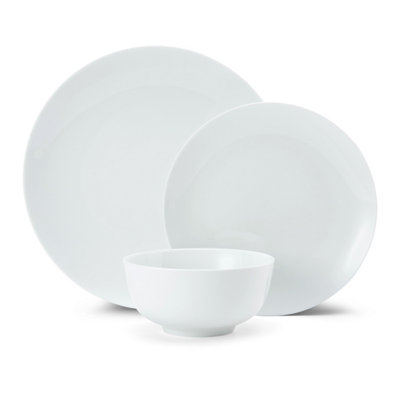 Mikasa White Chalk 12-Piece Porcelain Dinner Set, - Porcelain - Dinner Set - Image 6