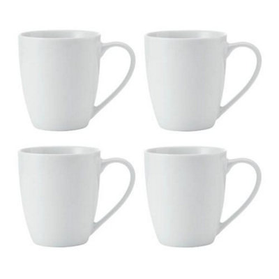 Mikasa Chalk Porcelain Mugs - Set of 4 - 380ml - White - Image 6