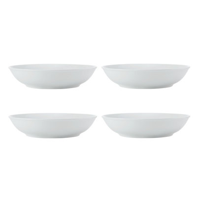 Rackhams White Chalk Porcelain Pasta Bowls, Set Of 4, 23Cm, - Porcelain - Bowls - Image 11
