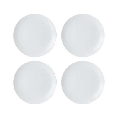 Mikasa Chalk Porcelain Side Plates, Set Of 4, 21Cm, White