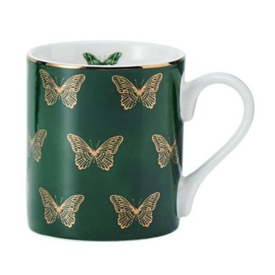 Mikasa Butterflies 280Ml Straight-Sided Mug from B&Q