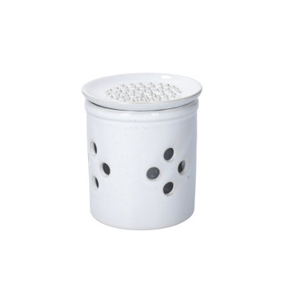 Kitchencraft Idilica Cream Ceramic Garlic Storage Box And Grater 10Cm Gift Boxed from B&Q