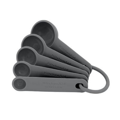 Kitchenaid 5 Piece Measuring Spoon Set Charcoal Grey
