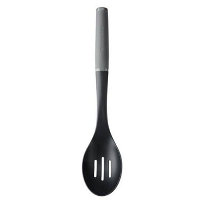 Kitchenaid Grey Soft Grip Slotted Spoon Charcoal