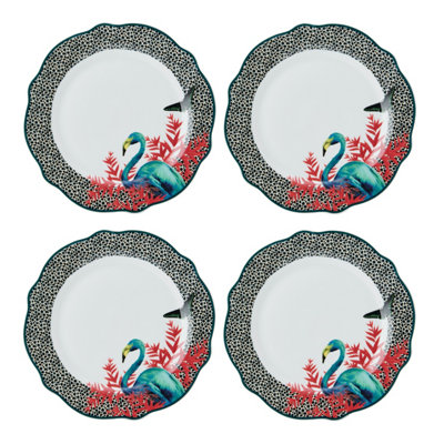 Mikasa X Sarah Arnett Porcelain Dinner Plates, Set Of 4, 27Cm