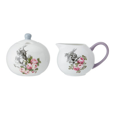Mikasa And The V&a Alice In Wonderland Bone China Sugar Bowl And Creamer200Ml from B&Q