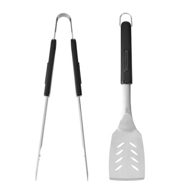 Rackhams Silver Barbecue Tongs & Turner, Set Of 2 - Stainless Steel - Kitchen Utensils - Image 6