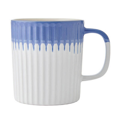 Mikasa Unisex Blue Stoneware Mug, Textured, 410Ml, Labelled - Image 3