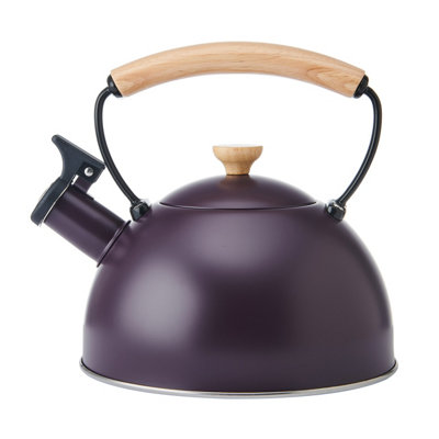 La Cafetiere  Whistling Kettle In Modern Col Purple - 1.6L - Image 5