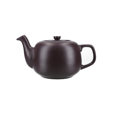 La Cafetière Classic 4 Cup Ceramic Teapot, 1.2L Teapot With Non-Drip Spout And Comfortable Handle Purple