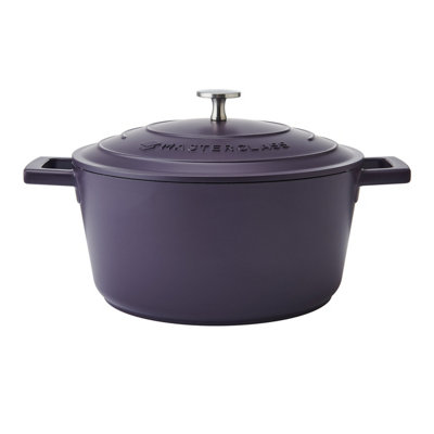 Masterclass Purple Cast Aluminium Casserole Dish 24Cm - Image 5