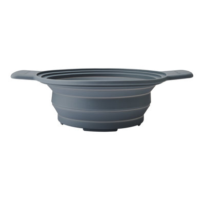 Masterclass 2-In-1 Silicone Steamer And Strainer With Handles, Multi-Purpose, Non-Stick, Heat Resistant, Grey, 39 X 29Cm