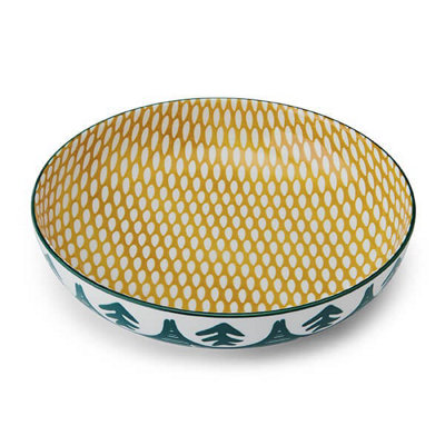 B&Q -  Green Leaf 21Cm Coupe Bowl