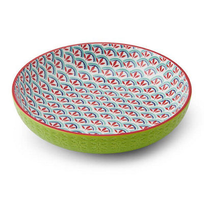 B&Q -  Geometric Line 21Cm Coupe Bowl