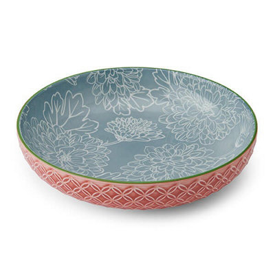 B&Q -  Geometric Leaf 21Cm Coupe Bowl