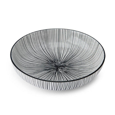 B&Q -  Black Stripe 21Cm Coupe Bowl