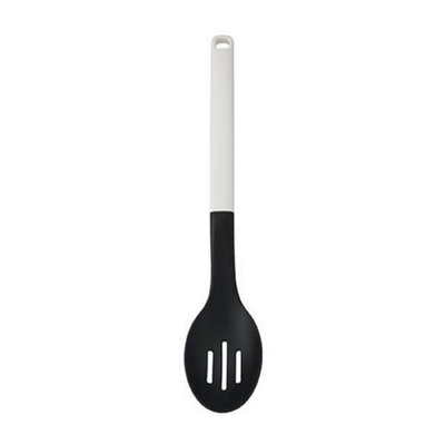 B&Q -  Classic Slotted Spoon Porcelain White