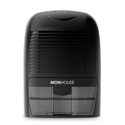 Monhouse Dehumidifier 1500Ml PortableCompact And Quiet Moisture AbsorberMini Electric Mould Remover For HomeBlack from B&Q