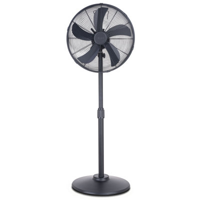 Air Pro 16'' Pedestal Fan Adjustable Height Standing Fan Wide-Angled OscillationPowerful Airflow For Instant Cooling4 Speeds from B&Q