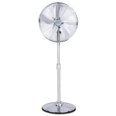 Air Pro 16'' Pedestal Fan Adjustable Height Standing Fan Wide-Angled OscillationPowerful Airflow For Instant Cooling4 Speeds from B&Q