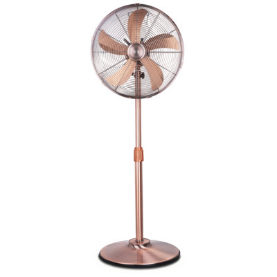 Air Pro 16'' Pedestal Fan Adjustable Height Standing Fan Wide-Angled OscillationPowerful Airflow For Instant Cooling4 Speeds from B&Q