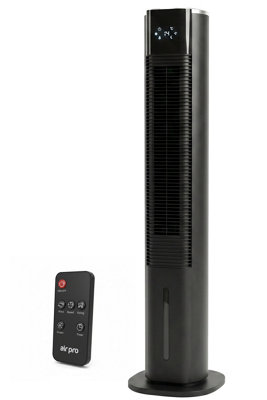 Air Pro 6L Tower Air Cooler 42" With Remote & Touch Control, Portable Evaporative Cooling Fan, Wide Angle Oscillation, 3 Speeds