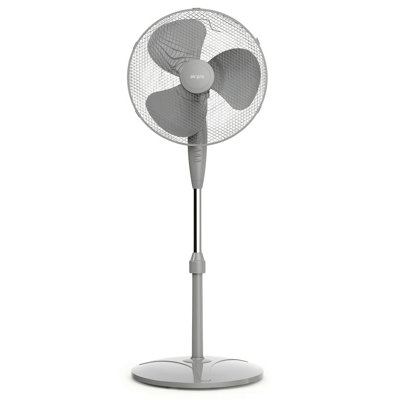Air Pro Unisex Grey 16" Pedestal Fan 50W - 3 Speeds - 70° Oscillation Variable Tilt In - Image 3