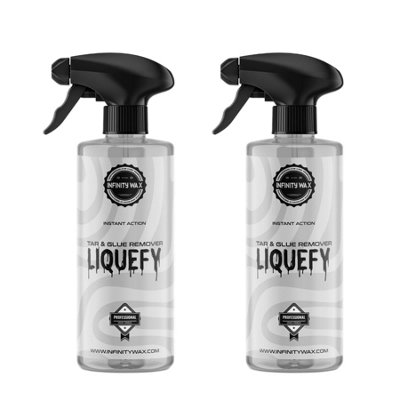  - Infinity Wax Liquefy Tar & Glue Remover Adhesive Cleaner 500Ml Pack X2 Bottles