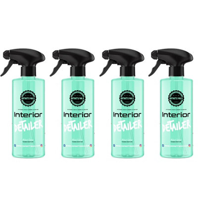  - Infinity Wax Interior Detailer Anti-Static Valeting Cleaner 500Ml X4 Bottles