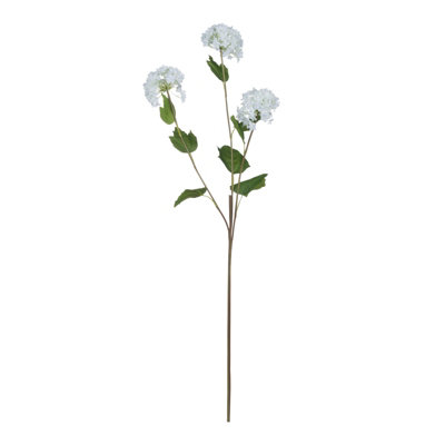 B&Q -  Artificial Viburnum Opulus White/green (One Size)
