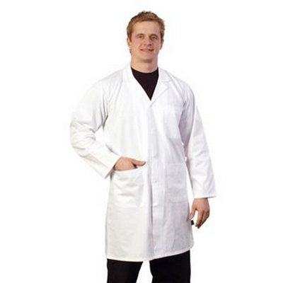 (L, White) Bonchef Adults Hygiene Coat 5059000116964 - Image 3