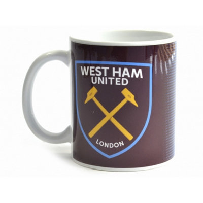 West Ham United Fc Halftone 0.3Kg Boxed Mug Claret/blue (One Size) from B&Q