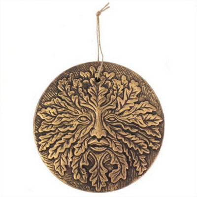 Something Different Unisex Copper Green Man Terracotta Plaque In - Image 3