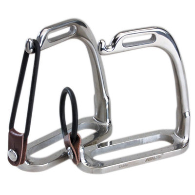 Korsteel Stainless Steel Peacock Stirrup Irons Silver (3.75In) from B&Q