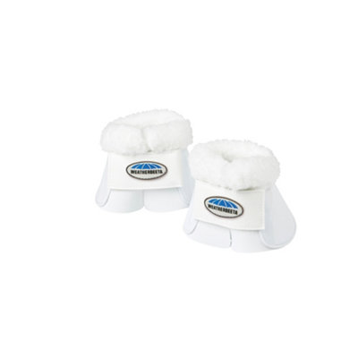 Weatherbeeta Fleece Trim Impact Bell Boots White (Pony) from B&Q