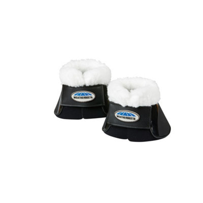 Weatherbeeta Fleece Trim Impact Bell Boots Black (Pony) from B&Q