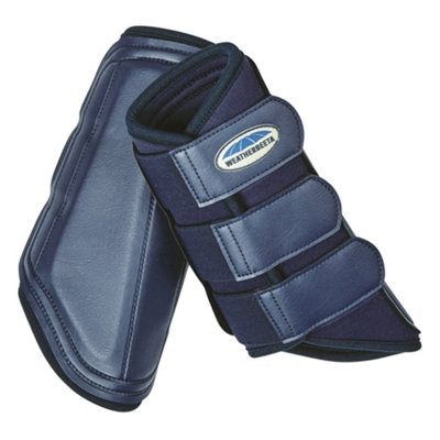 Weatherbeeta Single Lock Brushing Boots Navy/navy (Pony) from B&Q