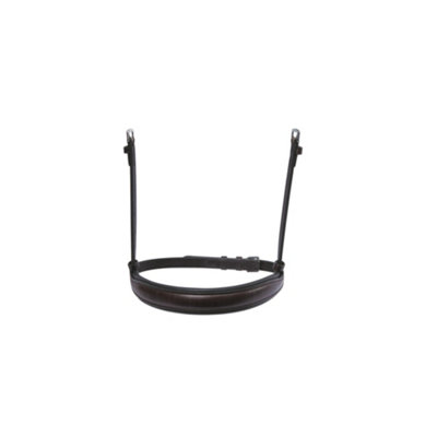 Collegiate Leather Mono Crown Cavesson Noseband Brown (Cob) from B&Q