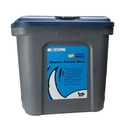 Henry Wag Store Fresh Storage Box Blue/grey (15Kg) from B&Q