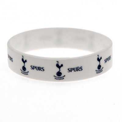  - Tottenham Hotspur Fc Official Silicone Wristband White (One Size)