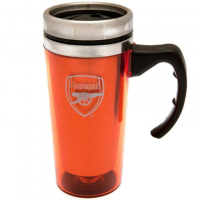 B&Q Red Nal Fc Official Aluminium Travel Mug (One ) 450Ml B&Q