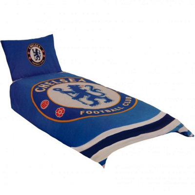  - Chelsea Fc Pulse Single Duvet Set Blue (One Size)