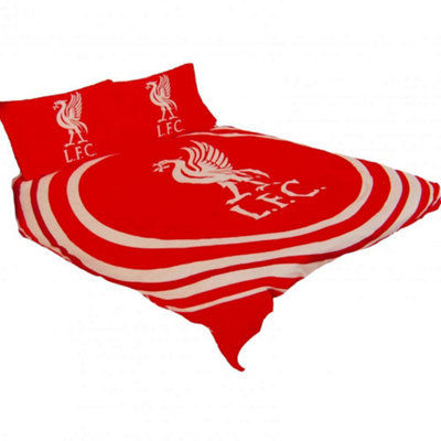 B&Q Red Liverpool Fc Pulse Double Duvet Set (One ) 200Cm